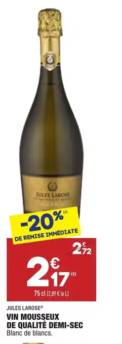 ALDI Vin Mousseux de qualité demi-sec offre