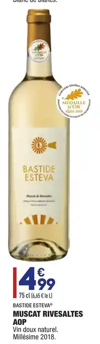 ALDI Muscat Rivesaltes AOP offre