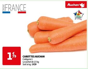 Auchan CAROTTES AUCHAN offre