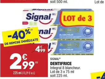 ALDI Dentifrice offre