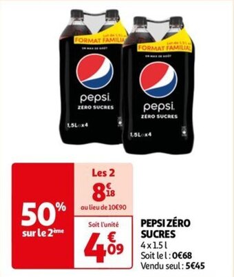 PEPSI ZÉRO SUCRES 4x1.51