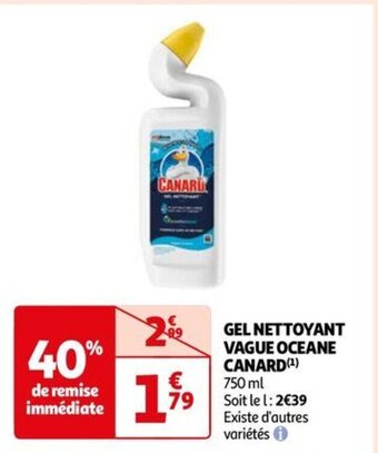 Auchan GEL NETTOYANT VAGUE OCEANE CANARD(¹) offre