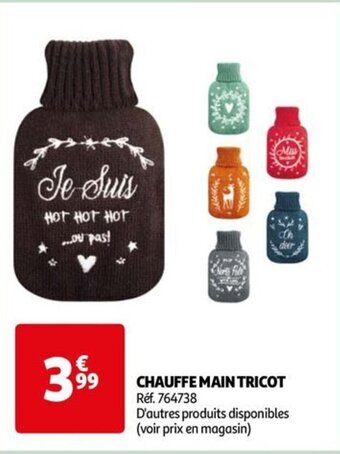 Auchan CHAUFFE MAIN TRICOT offre