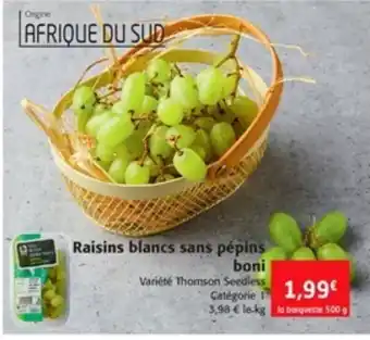 Colruyt Raisins blancs sans pépins boni offre