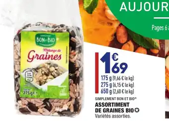 ALDI Assortiment de Graines Bio offre