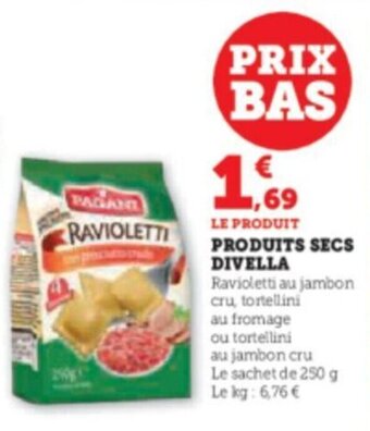 Super U DIVELLA PRODUITS SECS offre