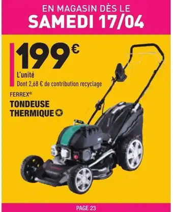 Tondeuse Thermique