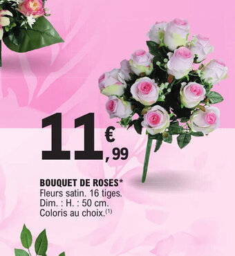 E.Leclerc BOUQUET DE ROSES offre
