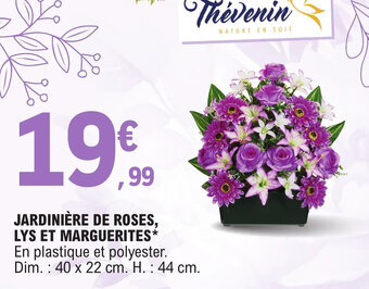E.Leclerc JARDINIÈRE DE ROSES, LYS ET MARGUERITES offre