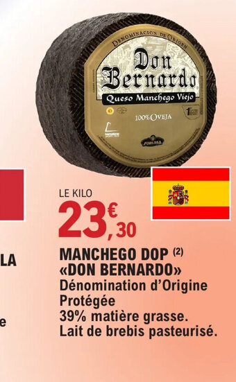 E.Leclerc MANCHEGO DOP DON BERNARDO offre