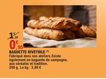 BAGUETTE BAGUETTE RIVETOILE (¹)