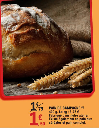 E.Leclerc PAIN DE CAMPAGNE offre