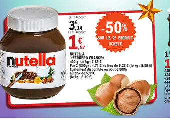 E.Leclerc NUTELLA FERRERO FRANCE offre