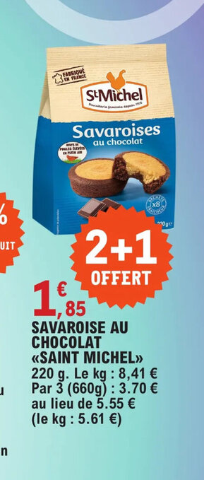 E.Leclerc SAVAROISE AU CHOCOLAT SAINT MICHEL offre