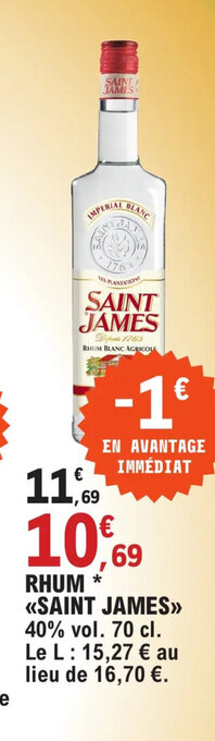 E.Leclerc RHUM SAINT JAMES offre