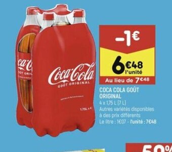 COCA COLA GOÛT ORIGINAL