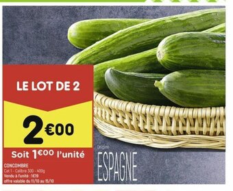 Leader Price CONCOMBRE offre
