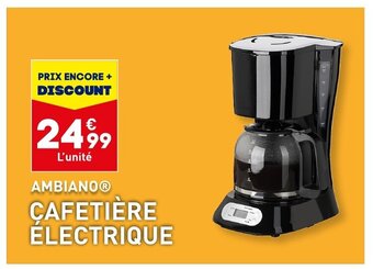 ALDI CAFETIÈRE ELECTRIQUE offre