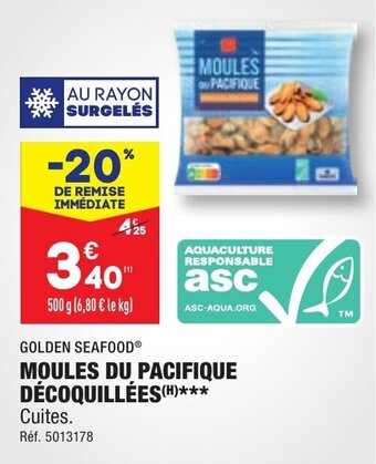 ALDI MOULES DU PACIFIQUE DÉCOQUILLÉES(H) offre