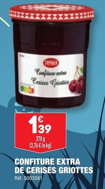 ALDI CONFITURE EXTRA DE CERISES GRIOTTES offre