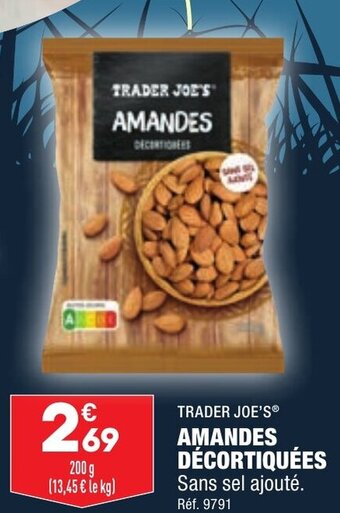 ALDI AMANDES DÉCORTIQUÉES offre