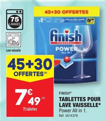 ALDI TABLETTES POUR LAVE VAISSELLE offre