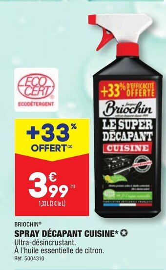 ALDI SPRAY DÉCAPANT CUISINE offre