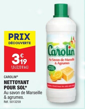 ALDI NETTOYANT POUR SOL offre