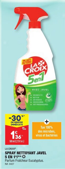 ALDI SPRAY NETTOYANT JAVEL 5 EN 1 offre