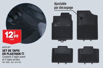 ALDI SET DE TAPIS EN PLASTIQUE offre
