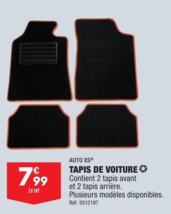 ALDI TAPIS DE VOITURE offre