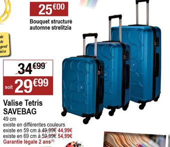 Cora x Carrefour Valise Tetris SAVEBAG offre