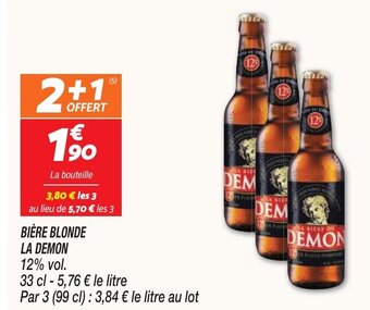 Netto BIÈRE BLONDE LA DEMON offre