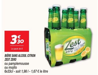 Netto BIÈRE SANS ALCOOL CITRON ZEST ZERO offre