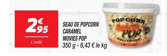 SEAU DE POPCORN CARAMEL MOVIES POP