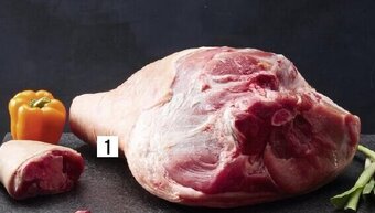 Porc jambon entier avec os