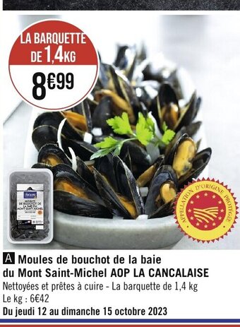 Géant Casino Moules de bouchot de la baie offre