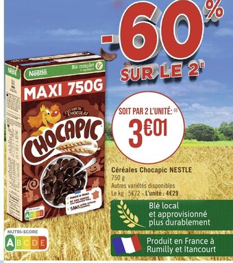 Géant Casino Céréales Chocapic NESTLE offre