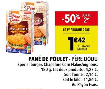 Supeco Père dodu pané de poulet offre