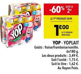 Supeco Yoplait yop offre