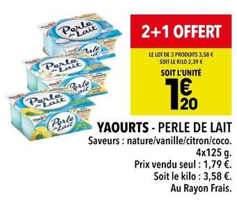 Supeco Perle de lait yaourts offre