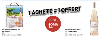Géant Casino IGP Méditerranée Rosé LES CALANDIERES offre