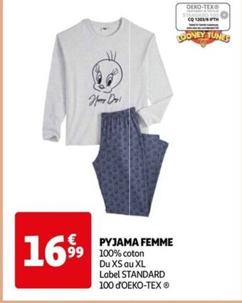 Auchan PYJAMA FEMME offre