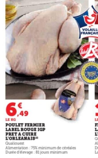Super U Poulet fermier offre