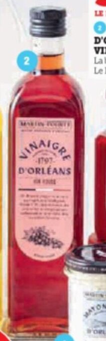 Super U VINAIGRE D'ORLÉANS VIN ROUGE offre