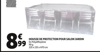 Auchan HOUSSE DE PROTECTION POUR SALON JARDIN offre