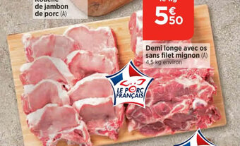 Bi1 Demi longe avec os sans filet mignon offre