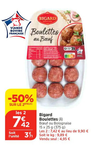 Bi1 Bigard Boulettes offre