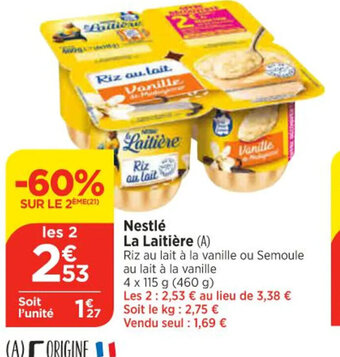 Bi1 Nestlé La Laitière offre