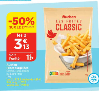 Bi1 Auchan Frites surgelées offre